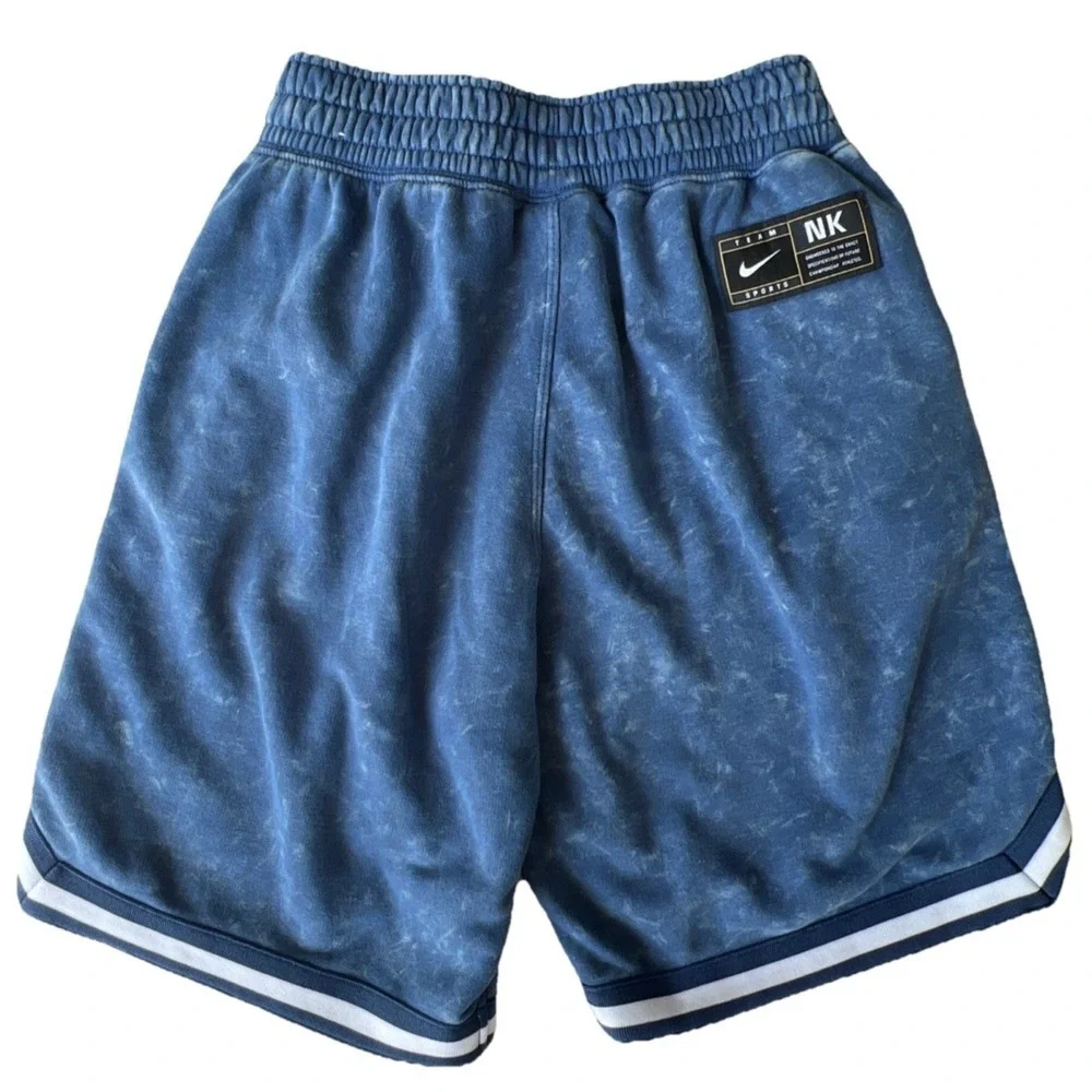 Nike Shorts DNA Kids Basketball Fleece L Mystic Navy Blue Acid Wash FV0309-461